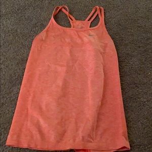 Orange Nike workout tank top